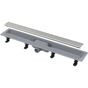 APZ9-850M Simple - Водоотводящий желоб с порогами для перфорированной решетки (полипропилен)