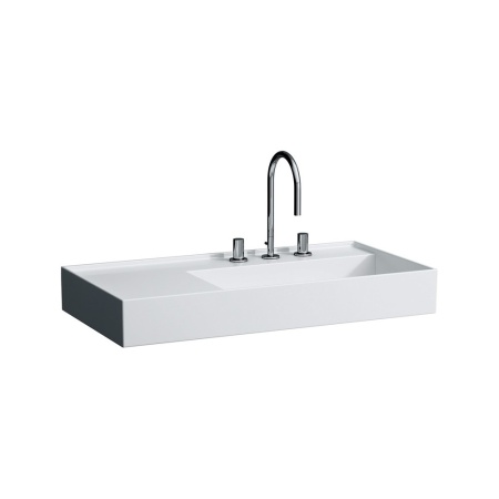 KARTELL умывальник  с 1 отв. д/смесителя в центре /90х46х12/ (бел.)