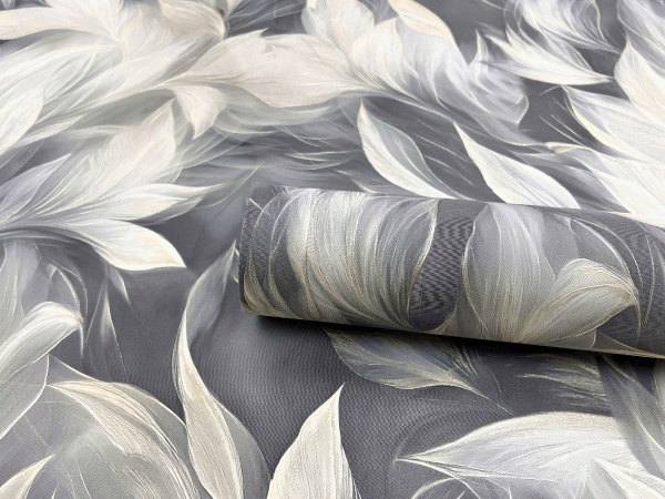 Обои Эрисман Benefit Mirabelle, винил на флизелиновой основе, 1.06*10.05 м, Тёмно-серый мотив в Сочи и Адлере