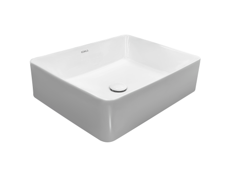 Раковина Kerald 520*410*130 мм накладная, белый 
