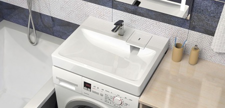 Раковина Стайл V50D1 (сигн.бел.) Granit MARR MARRBAXX, кронштейн в комплекте, сифон в комплекте  в Сочи и Адлере
