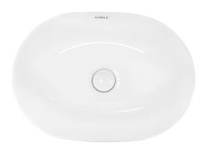 Раковина Kerald 485*350*130 мм накладная, белый  в Сочи и Адлере Раковина Kerald 485*350*130 мм накладная, белый  в Сочи и Адлере