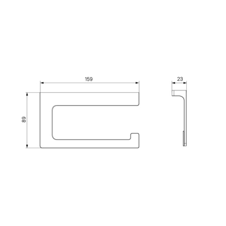 Держатель для туалетной бумаги без крышки, сплав металлов, Slide, графит, IDDIS, SLIGM00i43 в Сочи и Адлере