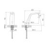Смеситель для умывальника, сенсорный, 020, IDDIS, 020SBSNi86 в Сочи и Адлере