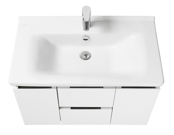 Рене Тумба-умывальник 80 белый/грецкий орех  (раковина приобретается отдельно Fest 80) (Раковина Миранда 80) в Сочи и Адлере Рене Тумба-умывальник 80 белый/грецкий орех  (раковина приобретается отдельно Fest 80) (Раковина Миранда 80) в Сочи и Адлере