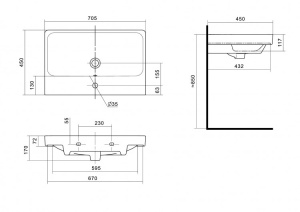 Адриана 70 раковина (70.5 x 45 x 17) в Сочи и Адлере Адриана 70 раковина (70.5 x 45 x 17) в Сочи и Адлере