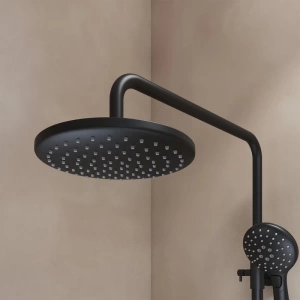 Смеситель с верхним душем и изливом, черный матовый, Ray, IDDIS, RAYBL3Fi06 в Сочи и Адлере Смеситель с верхним душем и изливом, черный матовый, Ray, IDDIS, RAYBL3Fi06 в Сочи и Адлере