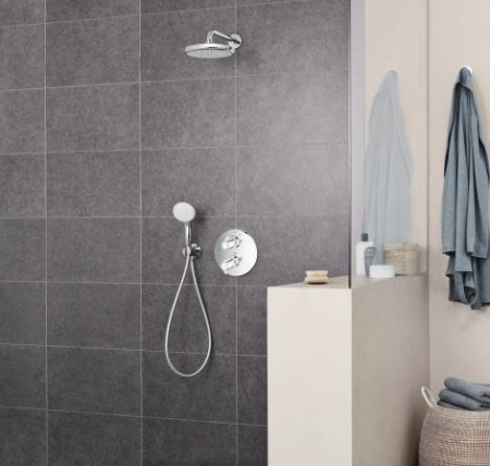 26668000 GROHE Tempesta 250 Верхний душ 250, круглый c душевым кронштейном 380мм, хром в Сочи и Адлере 26668000 GROHE Tempesta 250 Верхний душ 250, круглый c душевым кронштейном 380мм, хром в Сочи и Адлере