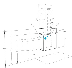 Тумба под раковину AQUATON Эклипс М46, правая, белая (1A172801EK49R) (приобретается отдельно раковина Эрис 46) в Сочи и Адлере Тумба под раковину AQUATON Эклипс М46, правая, белая (1A172801EK49R) (приобретается отдельно раковина Эрис 46) в Сочи и Адлере