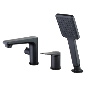 Смеситель Lemark Bronx LM3745BL для ванны встраиваемый, на 3 отверстия, с аксессуарами, черный Смеситель Lemark Bronx LM3745BL для ванны встраиваемый, на 3 отверстия, с аксессуарами, черный