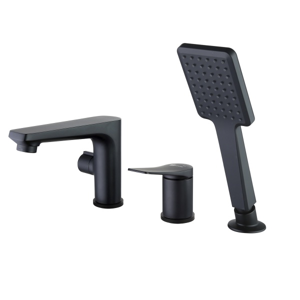 Смеситель Lemark Bronx LM3745BL для ванны встраиваемый, на 3 отверстия, с аксессуарами, черный Смеситель Lemark Bronx LM3745BL для ванны встраиваемый, на 3 отверстия, с аксессуарами, черный