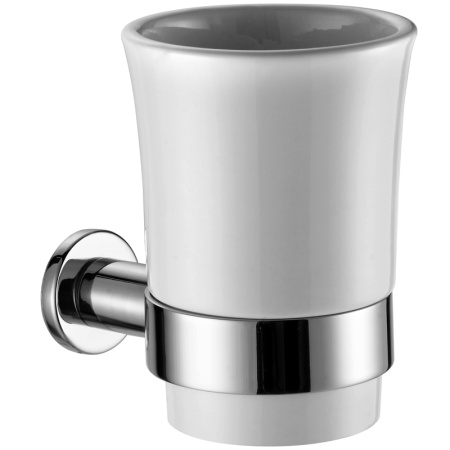 Стакан керамический AZARIO FORNY, хром (AZ-88306) в Сочи и Адлере