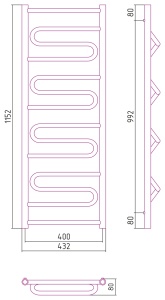 ЭЛЕГИЯ+ полотенцесушитель1200х400 водяной в Сочи и Адлере ЭЛЕГИЯ+ полотенцесушитель1200х400 водяной в Сочи и Адлере