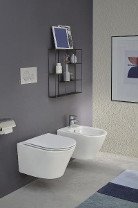 EMJ0002-00 Биде подвесное RODIN с отверстием для смесителя (белый) в Сочи и Адлере