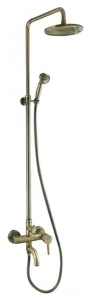 Душевая стойка с лейкой смеситель зонт (бронза)  Душевая стойка с лейкой смеситель зонт (бронза)