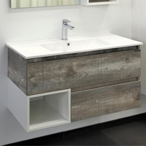 COMFORTY Тумба-умывальник "Турин-90" дуб бежевый с раковиной COMFORTY 90E COMFORTY Тумба-умывальник "Турин-90" дуб бежевый с раковиной COMFORTY 90E