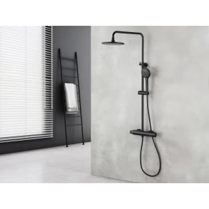 Смеситель Lemark Bronx LM3770BL для душа термостатический с верхней душ. лейкой "Тропический дождь" в Сочи и Адлере Смеситель Lemark Bronx LM3770BL для душа термостатический с верхней душ. лейкой "Тропический дождь" в Сочи и Адлере