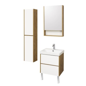 Сканди 55 Тумба-умывальник Белый/Дуб Рустикальный (раковина приобретается отдельно Адриана-55) в Сочи и Адлере Сканди 55 Тумба-умывальник Белый/Дуб Рустикальный (раковина приобретается отдельно Адриана-55) в Сочи и Адлере