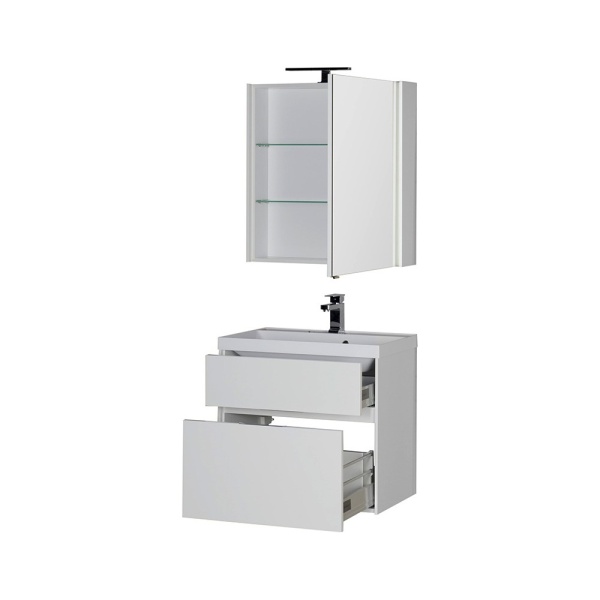 Зеркало-шкаф Aquanet Латина 70 белый в Сочи и Адлере Зеркало-шкаф Aquanet Латина 70 белый в Сочи и Адлере