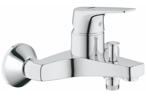 23756000 GROHE смеситель для ванны BauFlow (хром) 23756000 GROHE смеситель для ванны BauFlow (хром)