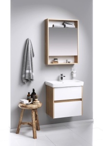 СИТИ 60 Тумба ДУБ БАЛТИЙСКИЙ подвесная, два ящика Без раковины  в Сочи и Адлере СИТИ 60 Тумба ДУБ БАЛТИЙСКИЙ подвесная, два ящика Без раковины  в Сочи и Адлере