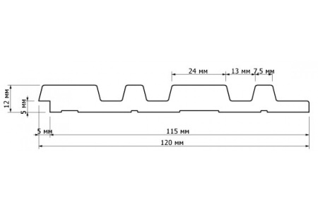Декоративная панель из полистрола HiWood 120 × 12 × 2700 м, Полистирол - высокопрочный термопластичный полимер, плотный, влагостойкий и износостойкий. в Сочи и Адлере