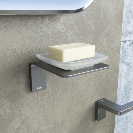 Мыльница, матовое стекло, сплав металлов, Slide, графит, IDDIS, SLIGMG0i42 в Сочи и Адлере
