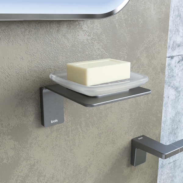 Мыльница, матовое стекло, сплав металлов, Slide, графит, IDDIS, SLIGMG0i42 в Сочи и Адлере