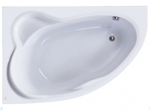 Акриловая асимметричная ванна LUNA 170*115, левосторонняя, левая, без монтажного набора, без панели Акриловая асимметричная ванна LUNA 170*115, левосторонняя, левая, без монтажного набора, без панели