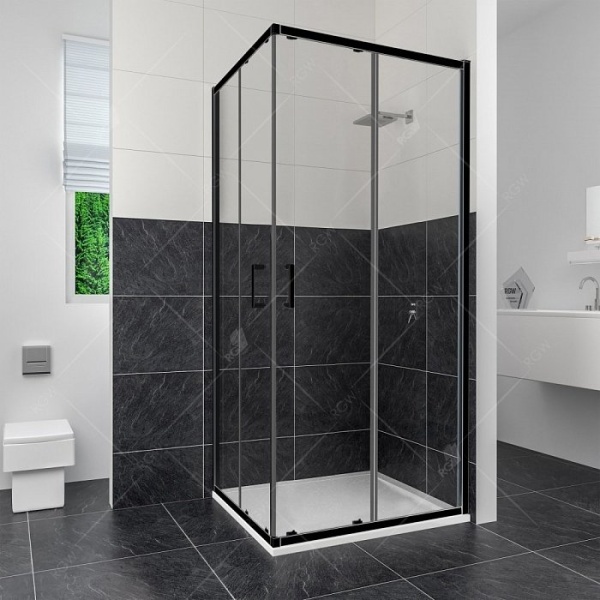 Душевой уголок RGW CL-34B 80*80 стекло прозрачное/профиль черный Душевой уголок RGW CL-34B 80*80 стекло прозрачное/профиль черный