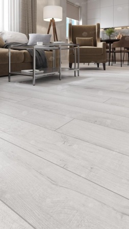 ABA Каменно-полимерная напольная плитка+подложка 43кл/4V ДУБ МОРСКАЯ ПЕНА (1220х183х8мм) уп.1,786м2/8шт. в Сочи и Адлере