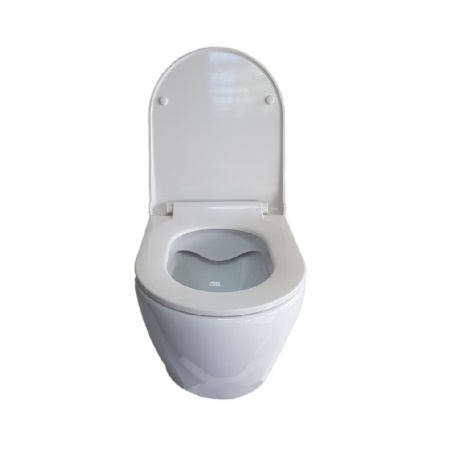 Унитаз подвесной Turavit RONDO 360x515x360 безободковый, с тонким сиденьем микролифт в Сочи и Адлере