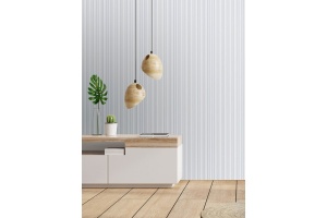 Декоративная панель из полистрола HiWood 120 × 12 × 2700 м, Полистирол - высокопрочный термопластичный полимер, плотный, влагостойкий и износостойкий.