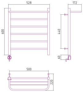 ЭПС СТИЛЬЕ "Формат 20 ТП" 600х500 (Полка + 5) П16 в Сочи и Адлере ЭПС СТИЛЬЕ "Формат 20 ТП" 600х500 (Полка + 5) П16 в Сочи и Адлере