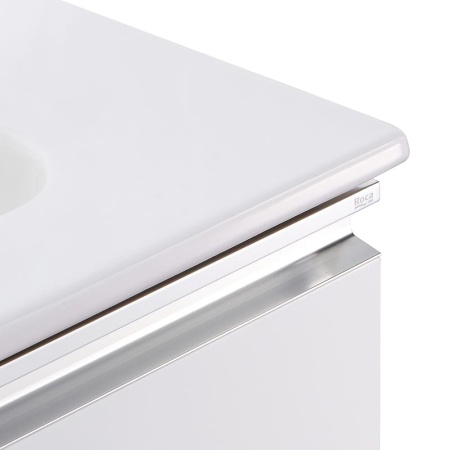 Тумба под раковину Roca THE GAP 800 мм, 2 ящика, подвесная, белый глянец (A857399806) в Сочи и Адлере