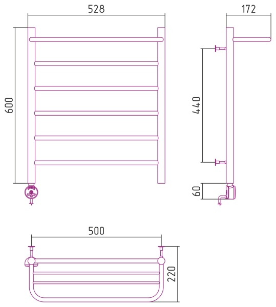 ЭПС СТИЛЬЕ "Формат 20 ТП" 600х500 (Полка + 5) П16 в Сочи и Адлере ЭПС СТИЛЬЕ "Формат 20 ТП" 600х500 (Полка + 5) П16 в Сочи и Адлере