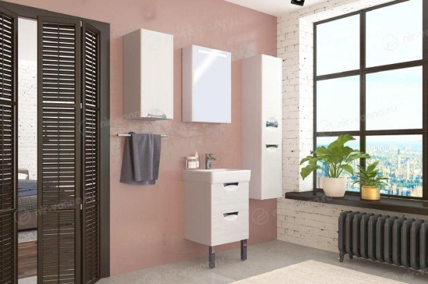 Сильва 50 Тумба-Умывальник (Дуб Полярный) (Раковина Нео 50) в Сочи и Адлере Сильва 50 Тумба-Умывальник (Дуб Полярный) (Раковина Нео 50) в Сочи и Адлере