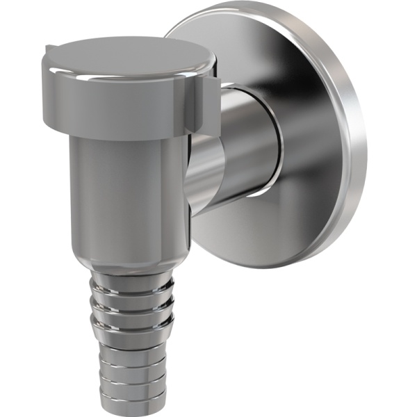 Сифон для стиральной машины наружный хромированный