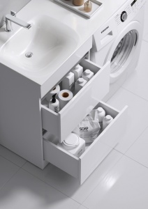 FORMA 55 Тумба с двумя полноразмерными ящиками, с раковиной ФОРМА 115 (Ш115хВ88хГ50) в Сочи и Адлере FORMA 55 Тумба с двумя полноразмерными ящиками, с раковиной ФОРМА 115 (Ш115хВ88хГ50) в Сочи и Адлере