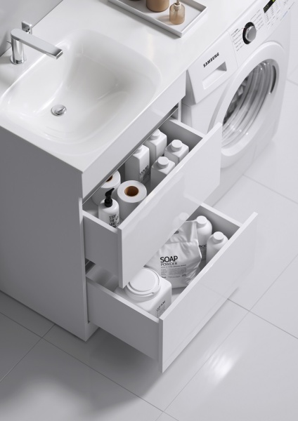 FORMA 55 Тумба с двумя полноразмерными ящиками, с раковиной ФОРМА 115 (Ш115хВ88хГ50) в Сочи и Адлере FORMA 55 Тумба с двумя полноразмерными ящиками, с раковиной ФОРМА 115 (Ш115хВ88хГ50) в Сочи и Адлере