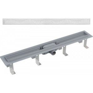 Водоотводящий желоб с порогами для перфорированной решетки 750 Simple Водоотводящий желоб с порогами для перфорированной решетки 750 Simple