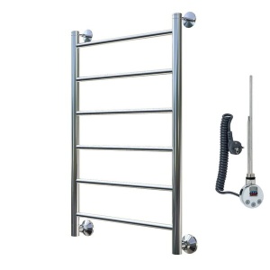 Полотенцесушитель электрический Вид 6 Лесенка с полкой 80*50 левое подключение Полотенцесушитель электрический Вид 6 Лесенка с полкой 80*50 левое подключение