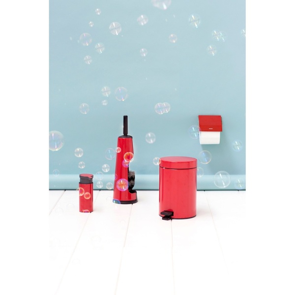 107849 Brabantia Туалетный ершик с держателем / 12,2х42 / металл / красный  в Сочи и Адлере