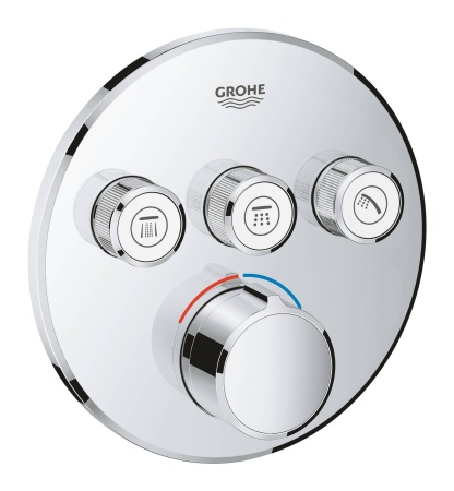 29146000 Внешняя часть смесителя GROHE Grohtherm SmartControl на 3 выхода, хром 