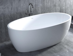 LUCE Отдельностоящая ванна Salini: 1700 х 850 х 580 мм S-Stone (Solix) Матовое LUCE Отдельностоящая ванна Salini: 1700 х 850 х 580 мм S-Stone (Solix) Матовое