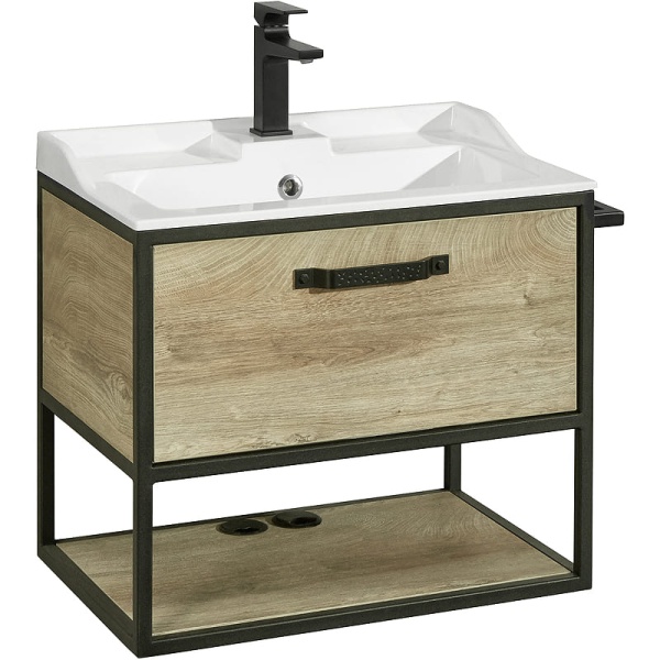 Тумба-умывальник Акватон Лофт Фабрик 65, дуб эндгрейн без раковины (доп.выписать раковину Фабиа 65) Тумба-умывальник Акватон Лофт Фабрик 65, дуб эндгрейн без раковины (доп.выписать раковину Фабиа 65)