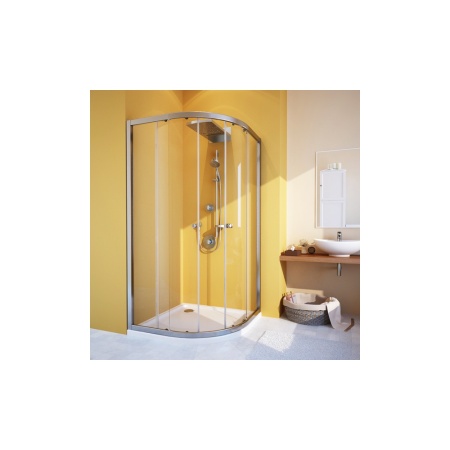 Душевой уголок GuteWetter Shape Round GK-864A 90x90 см стекло бесцветное, профиль хром