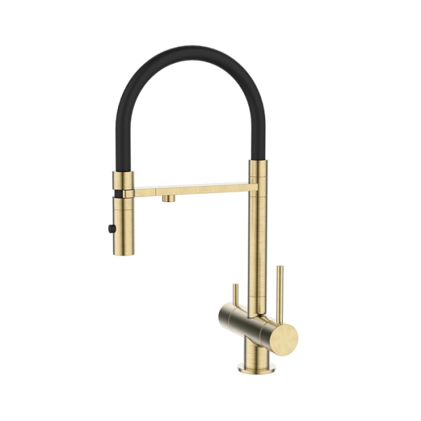 Смеситель для кухни с фильтром и гибким изливом, матовое золото, Ace, IDDIS, ACEMGFFi05 Смеситель для кухни с фильтром и гибким изливом, матовое золото, Ace, IDDIS, ACEMGFFi05