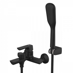 Смеситель Lemark Ursus LM7214BL для ванны с коротким изливом, черный Смеситель Lemark Ursus LM7214BL для ванны с коротким изливом, черный