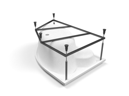 Ванна акриловая Cersanit KALIOPE 153x100x46 левая, ультра белая в Сочи и Адлере